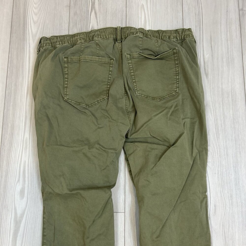 Olive Drawstring Utility Pants - Women - Picture 8 of 10